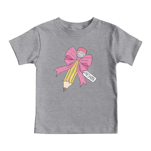Kinder T-Shirt Niedlich Inspirierend Grafikshirt Kurze Ärmel Rundhalsausschnitt Statement-Shirt Typografisch Positiv Schleifen-Motiv Schriftzug Oberteil Sommer für Schule Kinder T-Shirt Niedlich Inspirierend Grafikshirt Kurze Ärmel Rundhalsausschnitt Statement-Shirt Typografisch Positiv Schleifen-Motiv Schriftzug Oberteil Sommer für Schule von SUPTTING