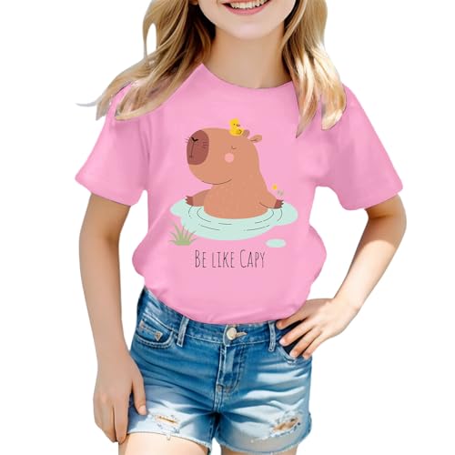 SUPTTING Crop Top Statement Shirt Damen T-Shirt Süß Lustig, Kurzarm Rundhals Kawaii Tier-Design, Capybara-Aufdruck Be like Capy Schriftzug Sommer-Oberteil Oversize für Picknick im Park SUPTTING Crop Top Statement Shirt Damen T-Shirt Süß Lustig, Kurzarm Rundhals Kawaii Tier-Design, Capybara-Aufdruck Be like Capy Schriftzug Sommer-Oberteil Oversize für Picknick im Park von SUPTTING