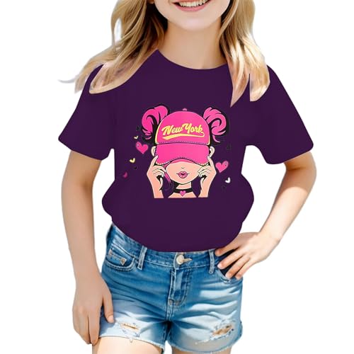 SUPTTING Damen Lässig Verspielt T-Shirt, Auffällig Witzig Kurzarm Rundhalsausschnitt Krabben-Druck, Grafik Shirt Lustiges Sommer Oberteil Freizeitshirt für Urlaub Meer Sommerparty von SUPTTING