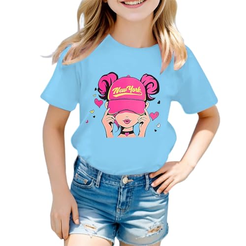 SUPTTING Damen Lässig Verspielt T-Shirt, Auffällig Witzig Kurzarm Rundhalsausschnitt Krabben-Druck, Grafik Shirt Lustiges Sommer Oberteil Freizeitshirt für Urlaub Meer Sommerparty von SUPTTING