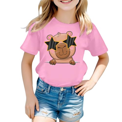 SUPTTING Damen T-Shirt Lustig Weicher Stoff Graphic Tee Rundhalsausschnitt, Kurzarm Sommeroberteil Niedlich Cartoon, Elch-Motiv Statement-Print Top Sommer Regular Fit für Freizeitpark SUPTTING Damen T-Shirt Lustig Weicher Stoff Graphic Tee Rundhalsausschnitt, Kurzarm Sommeroberteil Niedlich Cartoon, Elch-Motiv Statement-Print Top Sommer Regular Fit für Freizeitpark von SUPTTING