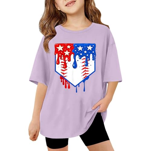 SUPTTING Damen T-Shirt Patriotisch Lässig, Top mit Rundhalsausschnitt und Grafik-Print, Kurzarmshirt im Americana Casual Stil, Oberteil USA-Flagge Farbkleckse Oversize für Nationalfeiertag SUPTTING Damen T-Shirt Patriotisch Lässig, Top mit Rundhalsausschnitt und Grafik-Print, Kurzarmshirt im Americana Casual Stil, Oberteil USA-Flagge Farbkleckse Oversize für Nationalfeiertag von SUPTTING