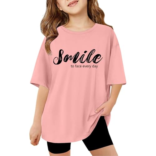 SUPTTING Damen T-Shirt mit Lächeln Motiv Rundhalsausschnitt Kurzarm mischung Locker geschnitten Look Freizeitshirt Oberteil Sommerkleidung Alltagskleidung für Freizeit Alltag SUPTTING Damen T-Shirt mit Lächeln Motiv Rundhalsausschnitt Kurzarm mischung Locker geschnitten Look Freizeitshirt Oberteil Sommerkleidung Alltagskleidung für Freizeit Alltag von SUPTTING