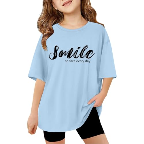 SUPTTING Damen T-Shirt mit Lächeln Motiv Rundhalsausschnitt Kurzarm mischung Locker geschnitten Look Freizeitshirt Oberteil Sommerkleidung Alltagskleidung für Freizeit Alltag SUPTTING Damen T-Shirt mit Lächeln Motiv Rundhalsausschnitt Kurzarm mischung Locker geschnitten Look Freizeitshirt Oberteil Sommerkleidung Alltagskleidung für Freizeit Alltag von SUPTTING