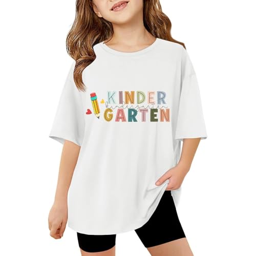 SUPTTING Fröhlich Niedlich Kinder T-Shirt, Kindergarten-Shirt mit Bunten Buchstaben, Kurzarmshirt im Vorschulkind Stil, Oberteil Regular Fit für den Kindergartenstart im Sommer SUPTTING Fröhlich Niedlich Kinder T-Shirt, Kindergarten-Shirt mit Bunten Buchstaben, Kurzarmshirt im Vorschulkind Stil, Oberteil Regular Fit für den Kindergartenstart im Sommer von SUPTTING