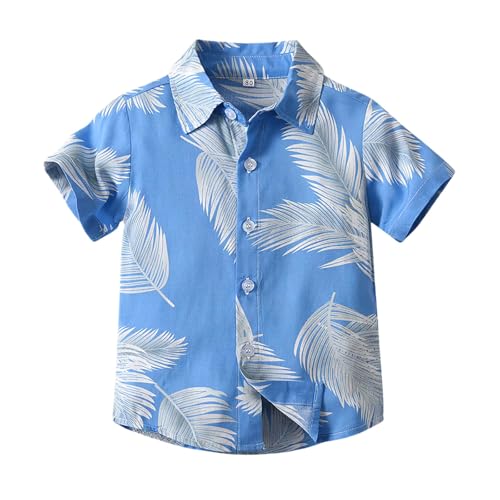 SUPTTING Hemd für Jungen Hawaiihemd mit Palmendruck Kurzarmhemd mit Knopfleiste Freizeithemd mit klassischem Kragen Sommerhemd aus atmungsaktivem Urlaubshemd aus leichtem tropisches sommerliches SUPTTING Hemd für Jungen Hawaiihemd mit Palmendruck Kurzarmhemd mit Knopfleiste Freizeithemd mit klassischem Kragen Sommerhemd aus atmungsaktivem Urlaubshemd aus leichtem tropisches sommerliches von SUPTTING