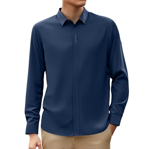 SUPTTING Herren Hemd Unifarben Langarm Businesshemd Verdeckte Knopfleiste Freizeithemd Kragen Bürokleidung Elegant Arbeitshemd Leicht Abendhemd Hochwertig Kleidung Formelles Hemd Schick SUPTTING Herren Hemd Unifarben Langarm Businesshemd Verdeckte Knopfleiste Freizeithemd Kragen Bürokleidung Elegant Arbeitshemd Leicht Abendhemd Hochwertig Kleidung Formelles Hemd Schick von SUPTTING
