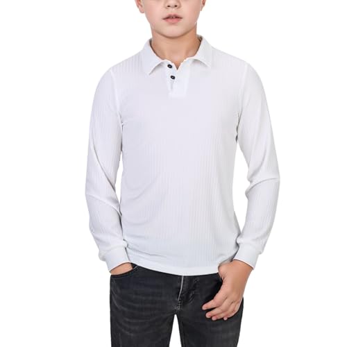 SUPTTING Jungen Langarm Poloshirt Gerippt Knopfleiste Kragen Basic Shirt Kinder Oberteil Mix Freizeitshirt Lässig Bequem Einfarbig Winter Jungenbekleidung Bekleidung für Jungs Klassisch SUPTTING Jungen Langarm Poloshirt Gerippt Knopfleiste Kragen Basic Shirt Kinder Oberteil Mix Freizeitshirt Lässig Bequem Einfarbig Winter Jungenbekleidung Bekleidung für Jungs Klassisch von SUPTTING