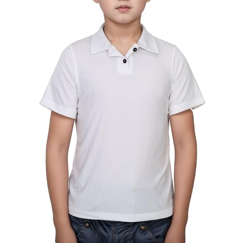 SUPTTING Jungen Poloshirt Kurzarm Gerippt Knopfleiste Kragen Sommer Oberteil Freizeitshirt Basic Shirt Kinder Oberteil Baumwolle Mix Bequem Weiß Klassisch Alltag Jungenbekleidung SUPTTING Jungen Poloshirt Kurzarm Gerippt Knopfleiste Kragen Sommer Oberteil Freizeitshirt Basic Shirt Kinder Oberteil Baumwolle Mix Bequem Weiß Klassisch Alltag Jungenbekleidung von SUPTTING