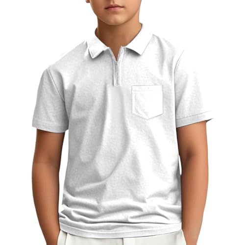 SUPTTING Jungen Poloshirt mit Reißverschluss, Kurzarm Polohemd T-Shirt, Kragen Freizeithemd Sportshirt, Baumwolle Sommerhemd Oberteil, Brusttasche Kinderkleidung Schulkleidung, Alltagskleidung SUPTTING Jungen Poloshirt mit Reißverschluss, Kurzarm Polohemd T-Shirt, Kragen Freizeithemd Sportshirt, Baumwolle Sommerhemd Oberteil, Brusttasche Kinderkleidung Schulkleidung, Alltagskleidung von SUPTTING