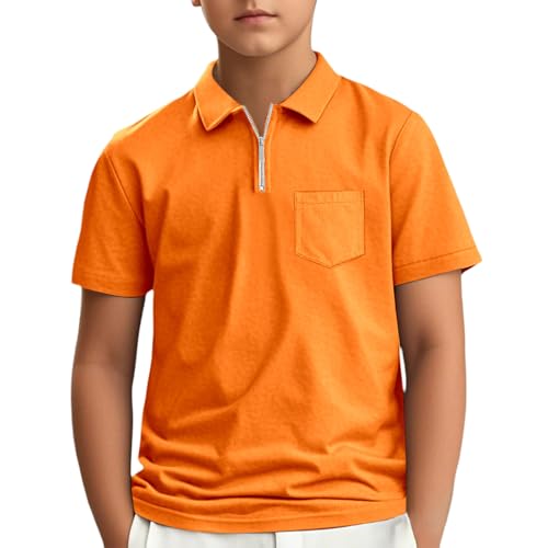 SUPTTING Jungen Poloshirt mit Reißverschluss, Kurzarm Polohemd T-Shirt, Kragen Freizeithemd Sportshirt, Baumwolle Sommerhemd Oberteil, Brusttasche Kinderkleidung Schulkleidung, Alltagskleidung SUPTTING Jungen Poloshirt mit Reißverschluss, Kurzarm Polohemd T-Shirt, Kragen Freizeithemd Sportshirt, Baumwolle Sommerhemd Oberteil, Brusttasche Kinderkleidung Schulkleidung, Alltagskleidung von SUPTTING