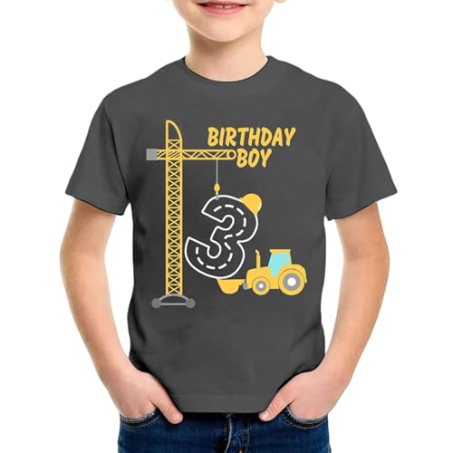 SUPTTING Jungen T-Shirt 3 Birthday Boy Aufdruck Bagger Kran Traktor Baustelle Kurzarm Oberteil Rundhals Shirt Kindergeburtstag Outfit Freizeitshirt Top Geburtstagsshirt Kinderbekleidung SUPTTING Jungen T-Shirt 3 Birthday Boy Aufdruck Bagger Kran Traktor Baustelle Kurzarm Oberteil Rundhals Shirt Kindergeburtstag Outfit Freizeitshirt Top Geburtstagsshirt Kinderbekleidung von SUPTTING