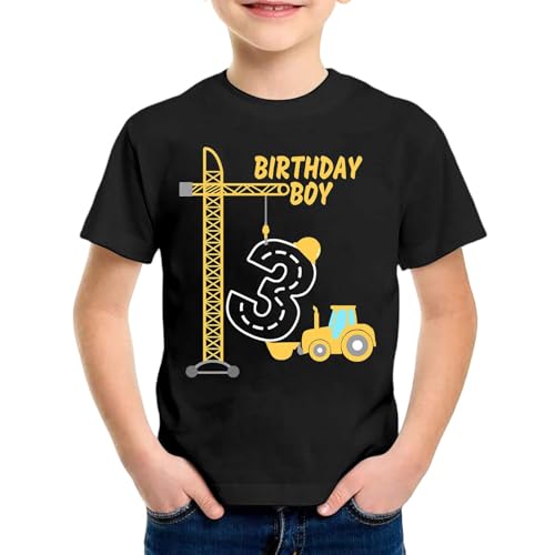 SUPTTING Jungen T-Shirt 3 Birthday Boy Aufdruck Bagger Kran Traktor Baustelle Kurzarm Oberteil Rundhals Shirt Kindergeburtstag Outfit Freizeitshirt Top Geburtstagsshirt Kinderbekleidung SUPTTING Jungen T-Shirt 3 Birthday Boy Aufdruck Bagger Kran Traktor Baustelle Kurzarm Oberteil Rundhals Shirt Kindergeburtstag Outfit Freizeitshirt Top Geburtstagsshirt Kinderbekleidung von SUPTTING