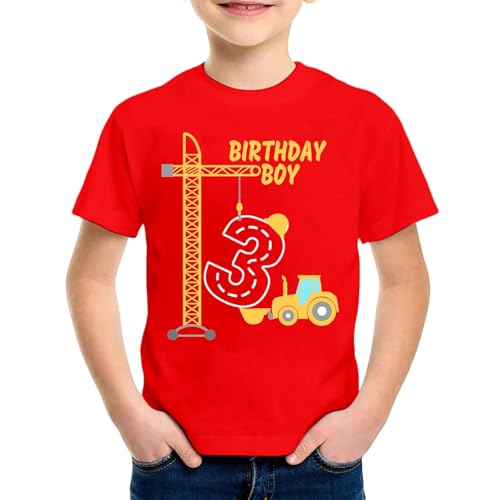 SUPTTING Jungen T-Shirt 3 Birthday Boy Aufdruck Bagger Kran Traktor Baustelle Kurzarm Oberteil Rundhals Shirt Kindergeburtstag Outfit Freizeitshirt Top Geburtstagsshirt Kinderbekleidung SUPTTING Jungen T-Shirt 3 Birthday Boy Aufdruck Bagger Kran Traktor Baustelle Kurzarm Oberteil Rundhals Shirt Kindergeburtstag Outfit Freizeitshirt Top Geburtstagsshirt Kinderbekleidung von SUPTTING