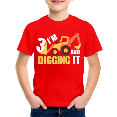 SUPTTING Jungen T-Shirt 3 I'm Digging It Aufdruck Bagger Kurzarm Oberteil Rundhals Shirt Kindergeburtstag Outfit Freizeitshirt Sommer Top Geburtstagsshirt Kinderbekleidung Baustelle SUPTTING Jungen T-Shirt 3 I'm Digging It Aufdruck Bagger Kurzarm Oberteil Rundhals Shirt Kindergeburtstag Outfit Freizeitshirt Sommer Top Geburtstagsshirt Kinderbekleidung Baustelle von SUPTTING