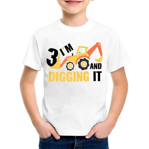 SUPTTING Jungen T-Shirt 3 I'm Digging It Aufdruck Bagger Kurzarm Oberteil Rundhals Shirt Kindergeburtstag Outfit Freizeitshirt Sommer Top Geburtstagsshirt Kinderbekleidung Baustelle SUPTTING Jungen T-Shirt 3 I'm Digging It Aufdruck Bagger Kurzarm Oberteil Rundhals Shirt Kindergeburtstag Outfit Freizeitshirt Sommer Top Geburtstagsshirt Kinderbekleidung Baustelle von SUPTTING