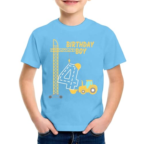 SUPTTING Jungen T-Shirt 4 Birthday Boy Aufdruck Bagger Kran Traktor Baustelle Kurzarm Oberteil Rundhals Shirt Kindergeburtstag Outfit Freizeitshirt Top Geburtstagsshirt Kinderbekleidung SUPTTING Jungen T-Shirt 4 Birthday Boy Aufdruck Bagger Kran Traktor Baustelle Kurzarm Oberteil Rundhals Shirt Kindergeburtstag Outfit Freizeitshirt Top Geburtstagsshirt Kinderbekleidung von SUPTTING