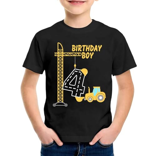 SUPTTING Jungen T-Shirt 4 Birthday Boy Aufdruck Bagger Kran Traktor Baustelle Kurzarm Oberteil Rundhals Shirt Kindergeburtstag Outfit Freizeitshirt Top Geburtstagsshirt Kinderbekleidung SUPTTING Jungen T-Shirt 4 Birthday Boy Aufdruck Bagger Kran Traktor Baustelle Kurzarm Oberteil Rundhals Shirt Kindergeburtstag Outfit Freizeitshirt Top Geburtstagsshirt Kinderbekleidung von SUPTTING