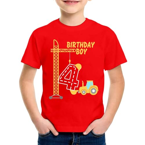 SUPTTING Jungen T-Shirt 4 Birthday Boy Aufdruck Bagger Kran Traktor Baustelle Kurzarm Oberteil Rundhals Shirt Kindergeburtstag Outfit Freizeitshirt Top Geburtstagsshirt Kinderbekleidung SUPTTING Jungen T-Shirt 4 Birthday Boy Aufdruck Bagger Kran Traktor Baustelle Kurzarm Oberteil Rundhals Shirt Kindergeburtstag Outfit Freizeitshirt Top Geburtstagsshirt Kinderbekleidung von SUPTTING
