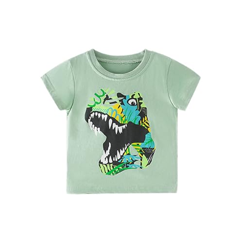 SUPTTING Jungen T-Shirt Dinosaurier Print Kurzarm Rundhals Sommer Oberteil Kinder Baumwollshirt Lässiges Freizeitshirt Dino Grafik Shirt Spielplatz Kleidung Bekleidung für Jungs Cool SUPTTING Jungen T-Shirt Dinosaurier Print Kurzarm Rundhals Sommer Oberteil Kinder Baumwollshirt Lässiges Freizeitshirt Dino Grafik Shirt Spielplatz Kleidung Bekleidung für Jungs Cool von SUPTTING