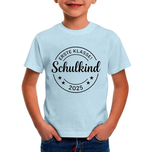SUPTTING Jungen T-Shirt Stolz Feierlich, Einschulungsshirt mit Jahreszahl-Druck, Kurzarmshirt für den Schulanfang im Vintage Stil, Mottoshirt Regular Fit für die Einschulung von SUPTTING