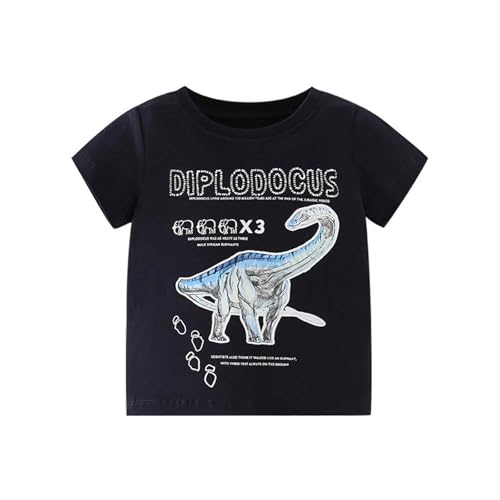 SUPTTING Jungen T-Shirt mit Dinosaurier Diplodocus Druck, Kinder Sommer Oberteil Kurzarm Rundhals Shirt, Lässiges Baumwollshirt Freizeitshirt für Jungs Weich Dino Grafik Top Urzeit Tier SUPTTING Jungen T-Shirt mit Dinosaurier Diplodocus Druck, Kinder Sommer Oberteil Kurzarm Rundhals Shirt, Lässiges Baumwollshirt Freizeitshirt für Jungs Weich Dino Grafik Top Urzeit Tier von SUPTTING