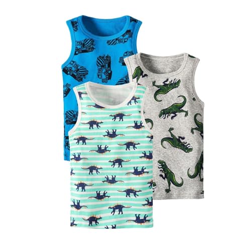 SUPTTING Jungen Unterhemd Set mit Verschiedenen Ärmelloses Tanktop mit Bunten Thematischen s Weiches Achselshirt Mehrfachpack Bequemes Trägerhemd für Alltag Muskelshirt für Kinder Weste SUPTTING Jungen Unterhemd Set mit Verschiedenen Ärmelloses Tanktop mit Bunten Thematischen s Weiches Achselshirt Mehrfachpack Bequemes Trägerhemd für Alltag Muskelshirt für Kinder Weste von SUPTTING