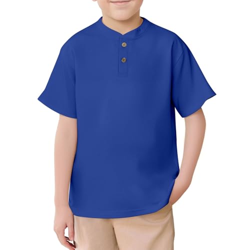 SUPTTING Kinder Henley Shirt Stehkragen Knopfleiste Kurzarm Oberteil Einfarbig Shirt Basic Freizeitshirt Top Strandshirt Atmungsaktives Oberteil Bekleidung Kindergarten Schulshirt Jungen SUPTTING Kinder Henley Shirt Stehkragen Knopfleiste Kurzarm Oberteil Einfarbig Shirt Basic Freizeitshirt Top Strandshirt Atmungsaktives Oberteil Bekleidung Kindergarten Schulshirt Jungen von SUPTTING