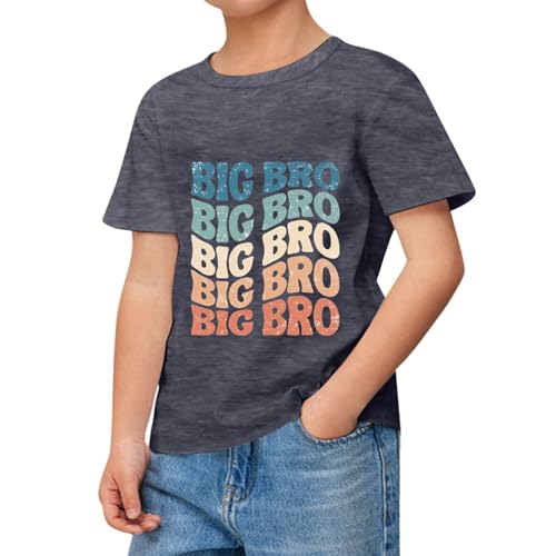 SUPTTING Kinder Jungen T-Shirt BIG BRO Aufdruck Kurzarm Rundhals Baumwolle Großer Bruder Regenbogen Farbverlauf Geschwister Kindergeburtstag Babyparty Sommer Weich Atmungsaktiv Kindershirt SUPTTING Kinder Jungen T-Shirt BIG BRO Aufdruck Kurzarm Rundhals Baumwolle Großer Bruder Regenbogen Farbverlauf Geschwister Kindergeburtstag Babyparty Sommer Weich Atmungsaktiv Kindershirt von SUPTTING