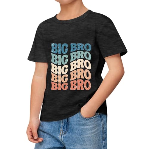 SUPTTING Kinder Jungen T-Shirt BIG BRO Aufdruck Kurzarm Rundhals Baumwolle Großer Bruder Regenbogen Farbverlauf Geschwister Kindergeburtstag Babyparty Sommer Weich Atmungsaktiv Kindershirt SUPTTING Kinder Jungen T-Shirt BIG BRO Aufdruck Kurzarm Rundhals Baumwolle Großer Bruder Regenbogen Farbverlauf Geschwister Kindergeburtstag Babyparty Sommer Weich Atmungsaktiv Kindershirt von SUPTTING