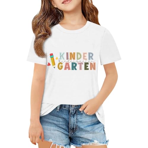 SUPTTING Kinder T-Shirt Fröhlich Stolz, Buchstaben-Druck Rundhalsausschnitt Kindergarten-Shirt, Schulkind Bunt Buntstift-Grafik Einschulungsshirt, Lockerer Schnitt Kurzarmshirt SUPTTING Kinder T-Shirt Fröhlich Stolz, Buchstaben-Druck Rundhalsausschnitt Kindergarten-Shirt, Schulkind Bunt Buntstift-Grafik Einschulungsshirt, Lockerer Schnitt Kurzarmshirt von SUPTTING