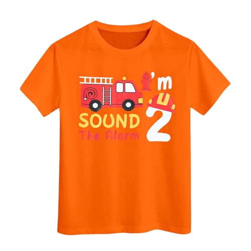 SUPTTING Kinder T-Shirt I'M 2 SOUND THE ALARM Aufdruck Feuerwehrauto Hydrant Feuerwehrhelm Nummer 2 Kurzarm Oberteil Jungen Freizeitshirt Shirt Jahre Geburtstagsgeschenk Outfit Stoff SUPTTING Kinder T-Shirt I'M 2 SOUND THE ALARM Aufdruck Feuerwehrauto Hydrant Feuerwehrhelm Nummer 2 Kurzarm Oberteil Jungen Freizeitshirt Shirt Jahre Geburtstagsgeschenk Outfit Stoff von SUPTTING