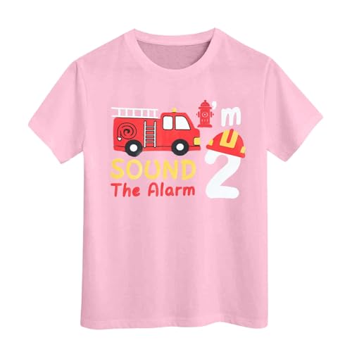 SUPTTING Kinder T-Shirt I'M 2 SOUND THE ALARM Aufdruck Feuerwehrauto Hydrant Feuerwehrhelm Nummer 2 Kurzarm Oberteil Jungen Freizeitshirt Shirt Jahre Geburtstagsgeschenk Outfit Stoff SUPTTING Kinder T-Shirt I'M 2 SOUND THE ALARM Aufdruck Feuerwehrauto Hydrant Feuerwehrhelm Nummer 2 Kurzarm Oberteil Jungen Freizeitshirt Shirt Jahre Geburtstagsgeschenk Outfit Stoff von SUPTTING