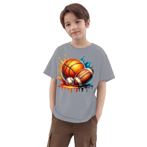 SUPTTING Kinder T-Shirt Mehrere Sportbälle Fußball Basketball Baseball Football Farbige Tinte Splash Hintergrund Kurzarm Oberteil Jungen Freizeitshirt Sportshirt Stoffshirt Oberteil SUPTTING Kinder T-Shirt Mehrere Sportbälle Fußball Basketball Baseball Football Farbige Tinte Splash Hintergrund Kurzarm Oberteil Jungen Freizeitshirt Sportshirt Stoffshirt Oberteil von SUPTTING