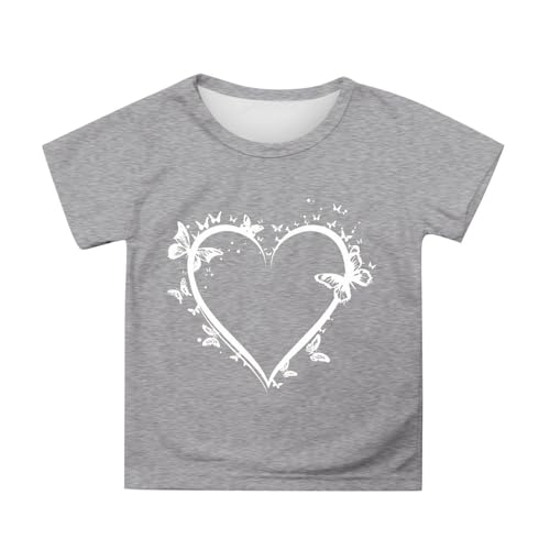 SUPTTING Kinder T-Shirt Minimalistisch Bequem Oberteil Grafik-Druck Rundhals Top Abstrakt Modern Herz-Motiv Pinselstrich-Optik Kurzarmshirt für Schule SUPTTING Kinder T-Shirt Minimalistisch Bequem Oberteil Grafik-Druck Rundhals Top Abstrakt Modern Herz-Motiv Pinselstrich-Optik Kurzarmshirt für Schule von SUPTTING