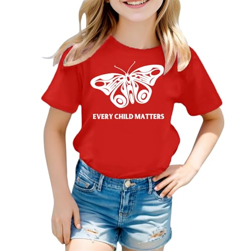 SUPTTING Kinder T-Shirt Solidarisch Bedeutungsvoll Oberteil Rundhalsausschnitt Kurzarm Top Bewusstsein Gedenktag Schriftzug Handabdruck-Grafik Statement-Shirt für Schulveranstaltung SUPTTING Kinder T-Shirt Solidarisch Bedeutungsvoll Oberteil Rundhalsausschnitt Kurzarm Top Bewusstsein Gedenktag Schriftzug Handabdruck-Grafik Statement-Shirt für Schulveranstaltung von SUPTTING