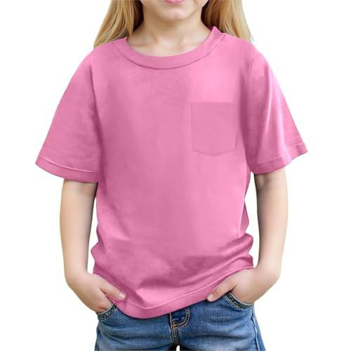 SUPTTING Kinder T-Shirt Unisex Kurzarm Rundhals mit Brusttasche Baumwolle Einfarbig Sommer Frühling Basic Shirt Jungen Mädchen Kindergarten Freizeit Alltag Weich Atmungsaktiv Kinderbekleidung SUPTTING Kinder T-Shirt Unisex Kurzarm Rundhals mit Brusttasche Baumwolle Einfarbig Sommer Frühling Basic Shirt Jungen Mädchen Kindergarten Freizeit Alltag Weich Atmungsaktiv Kinderbekleidung von SUPTTING