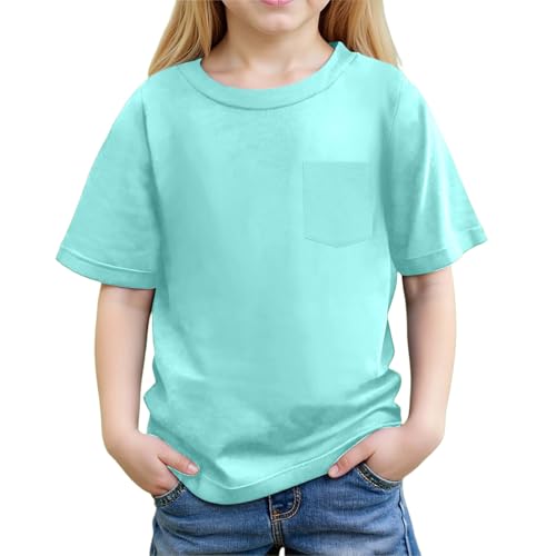 SUPTTING Kinder T-Shirt Unisex Kurzarm Rundhals mit Brusttasche Baumwolle Einfarbig Sommer Frühling Basic Shirt Jungen Mädchen Kindergarten Freizeit Alltag Weich Atmungsaktiv Kinderbekleidung SUPTTING Kinder T-Shirt Unisex Kurzarm Rundhals mit Brusttasche Baumwolle Einfarbig Sommer Frühling Basic Shirt Jungen Mädchen Kindergarten Freizeit Alltag Weich Atmungsaktiv Kinderbekleidung von SUPTTING