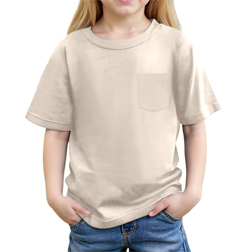 SUPTTING Kinder T-Shirt Unisex Kurzarm Rundhals mit Brusttasche Baumwolle Einfarbig Sommer Frühling Basic Shirt Jungen Mädchen Kindergarten Freizeit Alltag Weich Atmungsaktiv Kinderbekleidung SUPTTING Kinder T-Shirt Unisex Kurzarm Rundhals mit Brusttasche Baumwolle Einfarbig Sommer Frühling Basic Shirt Jungen Mädchen Kindergarten Freizeit Alltag Weich Atmungsaktiv Kinderbekleidung von SUPTTING