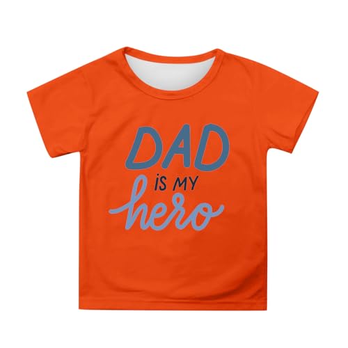 SUPTTING Kinder T-Shirt mit DAD is MY hero Aufdruck, Jungen Mädchen Kurzarm Shirt Oberteil Bluse, Tee Vatertag Geschenk, Tops für Kleinkind Schulkind Teenager Sohn Tochter Vatertag Weihnachten SUPTTING Kinder T-Shirt mit DAD is MY hero Aufdruck, Jungen Mädchen Kurzarm Shirt Oberteil Bluse, Tee Vatertag Geschenk, Tops für Kleinkind Schulkind Teenager Sohn Tochter Vatertag Weihnachten von SUPTTING