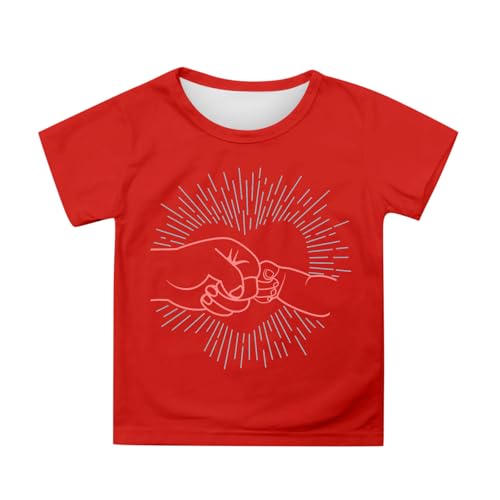 SUPTTING Kinder T-Shirt mit Händeschütteln Motiv, Mädchen Jungen Kurzarm Shirt Oberteil Bluse, Rundhals Tee mit Freundschaft Symbol, Weiche Atmungsaktive Tops für Kleinkind Schulkind Teenager SUPTTING Kinder T-Shirt mit Händeschütteln Motiv, Mädchen Jungen Kurzarm Shirt Oberteil Bluse, Rundhals Tee mit Freundschaft Symbol, Weiche Atmungsaktive Tops für Kleinkind Schulkind Teenager von SUPTTING