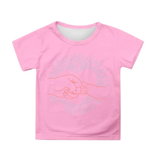 SUPTTING Kinder T-Shirt mit Händeschütteln Motiv, Mädchen Jungen Kurzarm Shirt Oberteil Bluse, Rundhals Tee mit Freundschaft Symbol, Weiche Atmungsaktive Tops für Kleinkind Schulkind Teenager SUPTTING Kinder T-Shirt mit Händeschütteln Motiv, Mädchen Jungen Kurzarm Shirt Oberteil Bluse, Rundhals Tee mit Freundschaft Symbol, Weiche Atmungsaktive Tops für Kleinkind Schulkind Teenager von SUPTTING