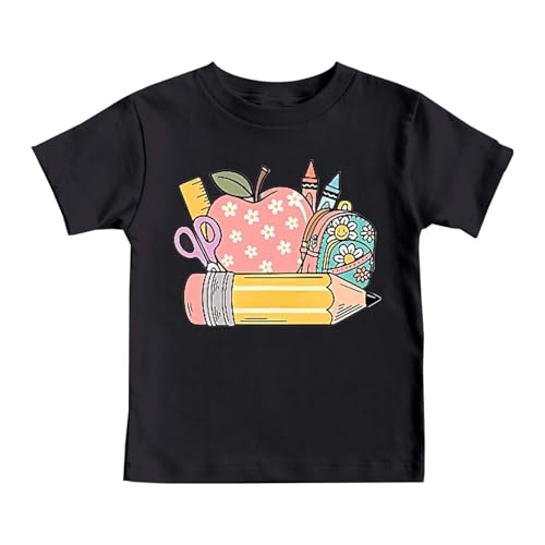 SUPTTING Niedlich Lehrreich Kinder T-Shirt Kurze Ärmel Rundhalsausschnitt Grafikshirt Cartoon Lässig Statement-Shirt ABC-Block-Motiv Buntstift-Grafik Oberteil Sommer für Schule SUPTTING Niedlich Lehrreich Kinder T-Shirt Kurze Ärmel Rundhalsausschnitt Grafikshirt Cartoon Lässig Statement-Shirt ABC-Block-Motiv Buntstift-Grafik Oberteil Sommer für Schule von SUPTTING