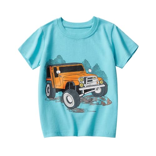 SUPTTING Sommer Jungen T-Shirt Bequem Spielerisch Kurzarmshirt Rundhalsausschnitt Grafik-Print Oberteil Lässig Abenteuer Sommershirt Fahrzeug-Motiv Weicher Stoff für Kindergarten SUPTTING Sommer Jungen T-Shirt Bequem Spielerisch Kurzarmshirt Rundhalsausschnitt Grafik-Print Oberteil Lässig Abenteuer Sommershirt Fahrzeug-Motiv Weicher Stoff für Kindergarten von SUPTTING