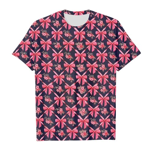 SUPTTING Verspielt Feminin Damen T-Shirt Lässig Romantisch, Grafik Shirt Schulterfrei Kurzarm Sommer Oberteil Flamingo-Druck Rüschen Schulterfreies Freizeitshirt für Sommerfest Urlaub von SUPTTING