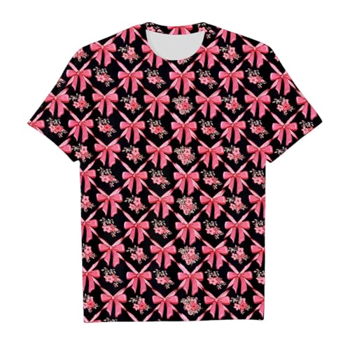 SUPTTING Verspielt Feminin Damen T-Shirt Lässig Romantisch, Grafik Shirt Schulterfrei Kurzarm Sommer Oberteil Flamingo-Druck Rüschen Schulterfreies Freizeitshirt für Sommerfest Urlaub von SUPTTING