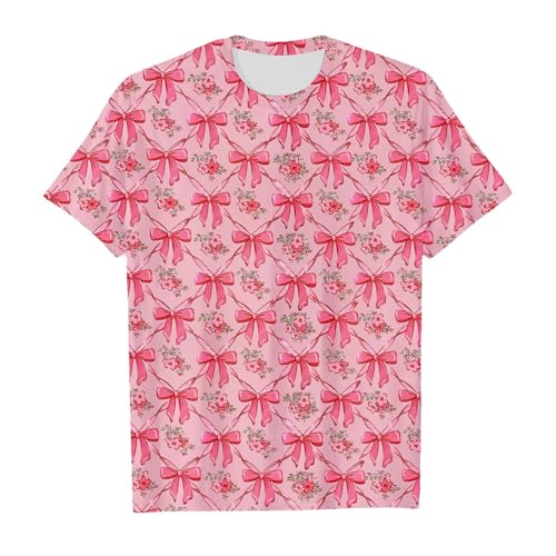 SUPTTING Verspielt Feminin Damen T-Shirt Lässig Romantisch, Grafik Shirt Schulterfrei Kurzarm Sommer Oberteil Flamingo-Druck Rüschen Schulterfreies Freizeitshirt für Sommerfest Urlaub von SUPTTING