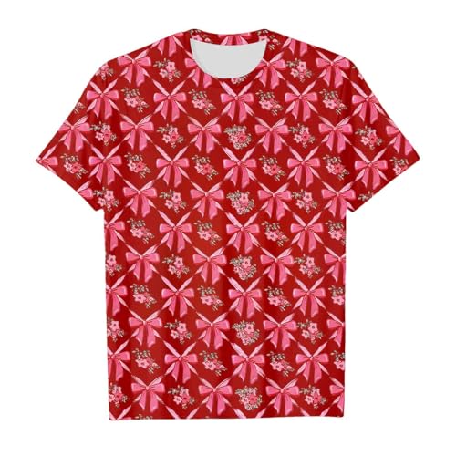 SUPTTING Verspielt Feminin Damen T-Shirt Lässig Romantisch, Grafik Shirt Schulterfrei Kurzarm Sommer Oberteil Flamingo-Druck Rüschen Schulterfreies Freizeitshirt für Sommerfest Urlaub von SUPTTING