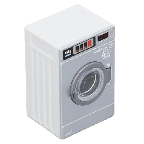 1/12 -Skala Lifelike Miniatur -Waschmaschine, Dekoratives Waschmodell für Dollhouse und Miniaturszenen von SUPYINI