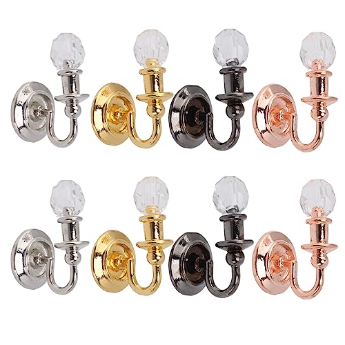 8 Stück Miniatur-Puppenhaus-Wandlampe, Puppenhaus-Miniaturbeleuchtung, Modellspielzeug, 1:12 Puppenhaus-Wandlampe, Modellspielzeug für Miniaturleben, Spielszenenmodell 8 Stück Miniatur-Puppenhaus-Wandlampe, Puppenhaus-Miniaturbeleuchtung, Modellspielzeug, 1:12 Puppenhaus-Wandlampe, Modellspielzeug für Miniaturleben, Spielszenenmodell von SUPYINI
